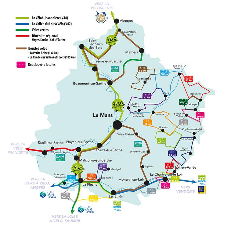 Les voies vertes en Sarthe.