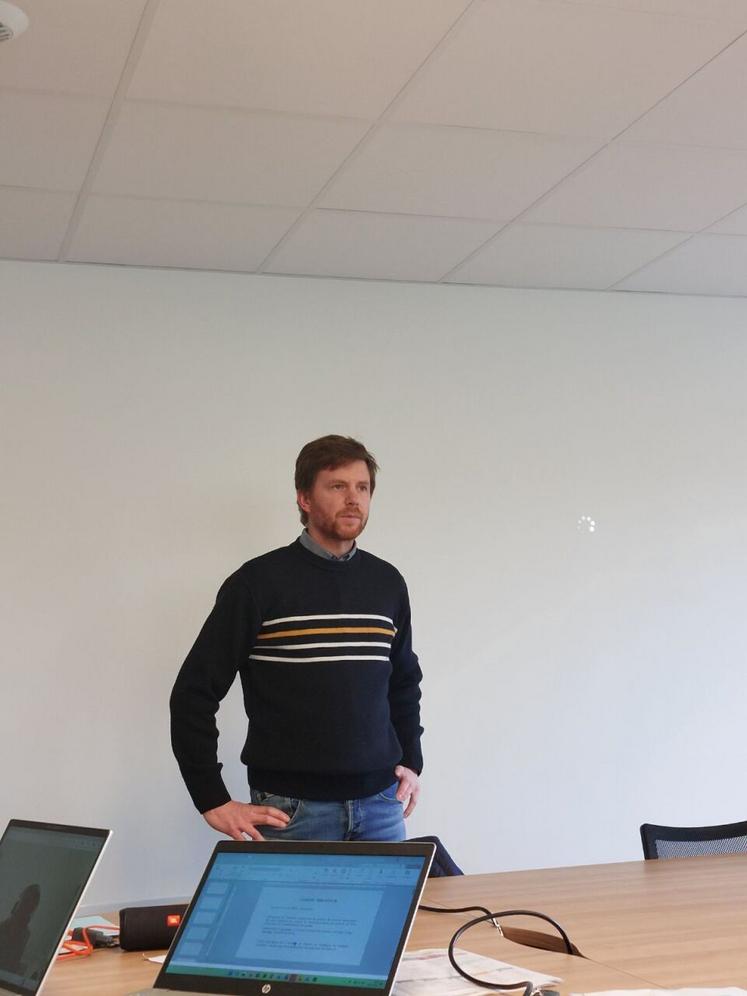Maxime Lorieux, président de l'association des captages du Nord Sarthe.
