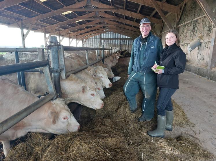 Eva Bodinier est la conseillère Bovins Croissance du Caec de la Cour, à Tuffé-Val-de-Chéronne.