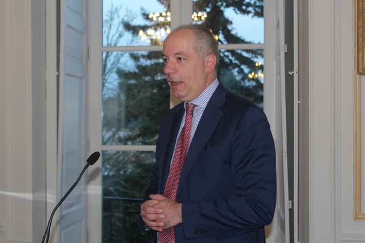 Sébastien Jallet, préfet de la Sarthe, lors des voeux à la presse le 30 janvier.