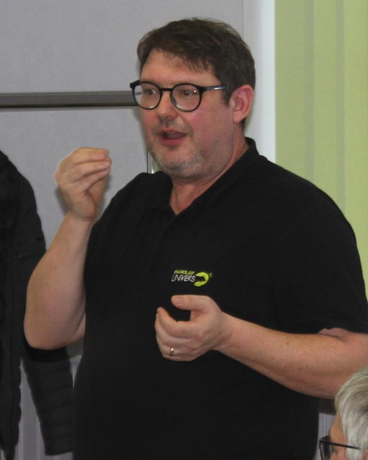 Arnaud Adam de Synetics a présenté les taureaux les plus performants.