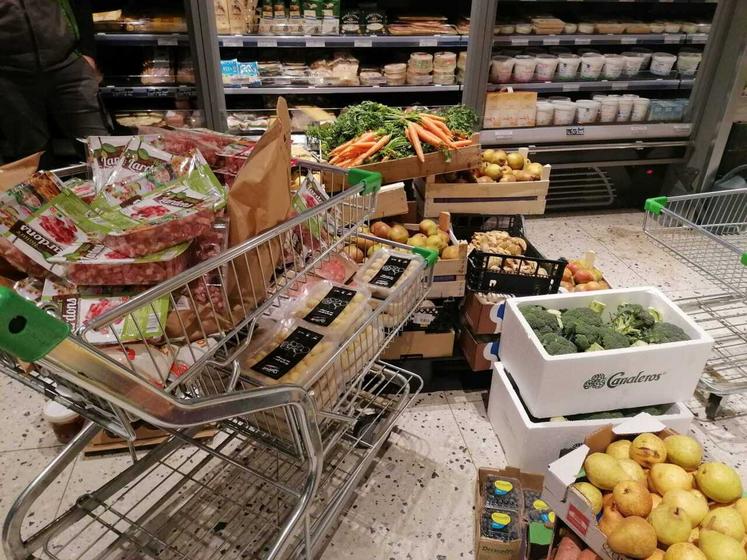 Les produits d'origine douteuse ont été sortis des rayons.