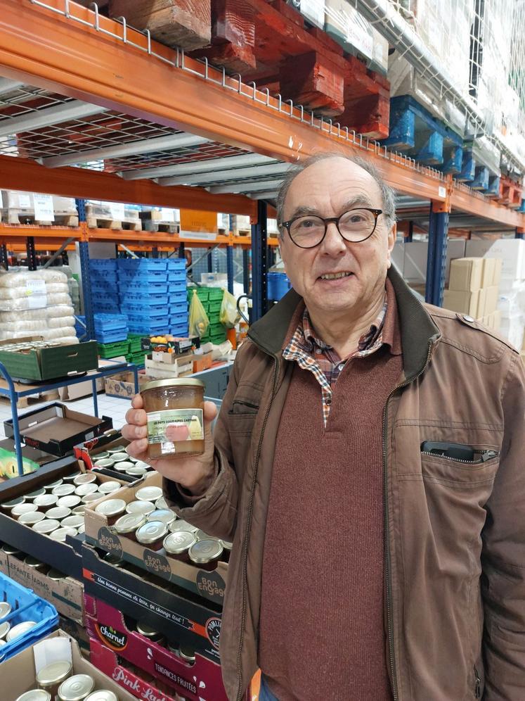 Chaque mois, 1 tonne de pommes fournie par l'OP Mylord est transformée en confiture et/ou en compote. Pour donner, contacter la banque alimentaire au 02 43 50 30 00 ou par mail à ba720@banquealimentaire.org