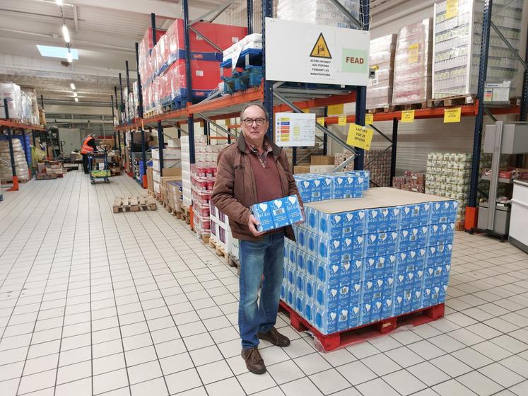 Jean-Paul Bernadat est prospecteur pour la banque alimentaire de la Sarthe.
