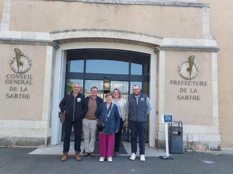 Didier Bouttier, Benoît Ragaigne, Jacqueline Manceau, Anabelle Chartrain et Damien Rousseau