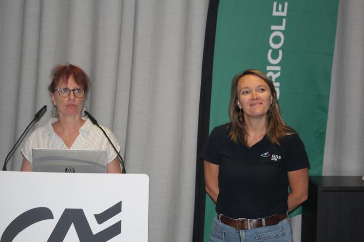 Magali Moreau, directrice technique, et Murielle Guiard, conseillère sanitaire et animation.
