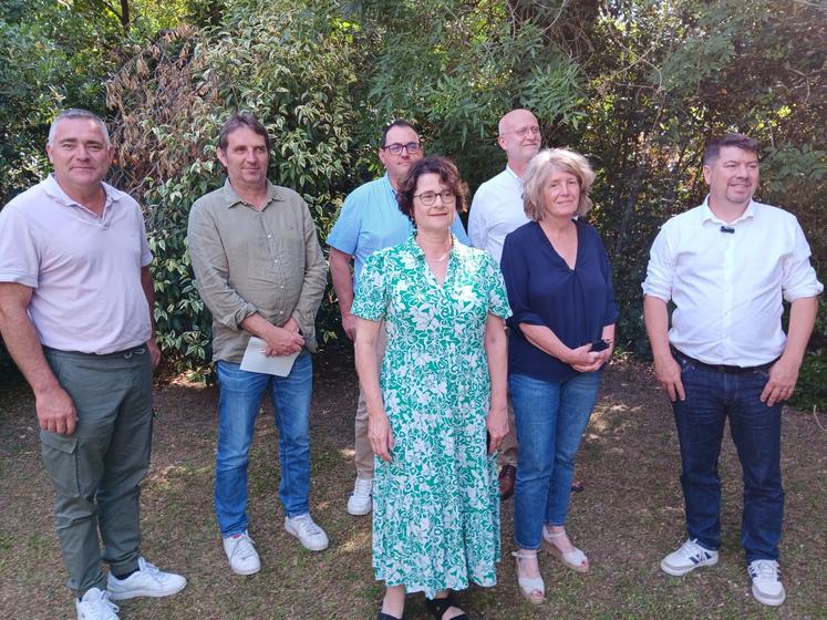 Les membres du conseil d'administration. A gauche, Florent Renaudier, agriculteur à Laubrières et gérant d'AGRI53, a été nouvellement élu.