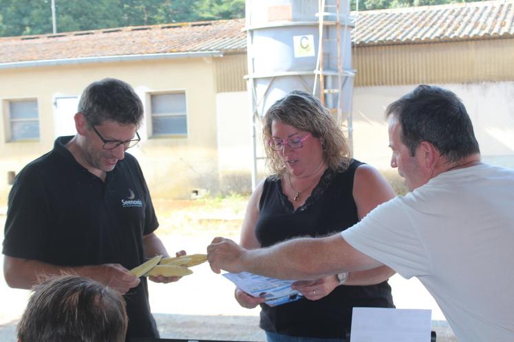 Anabelle Chartrain avec Clément Houdayer et Jean-Michel Naveau.