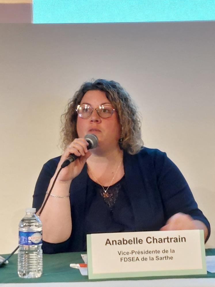 Anabelle Chartrain, présidente de la FDSEA, a demandé la prolongation de l'aide sur le GNR, qui s'arrête normalement le 31 août, et de l'aide à l'achats d'engrais, qui se termine le 30 septembre.