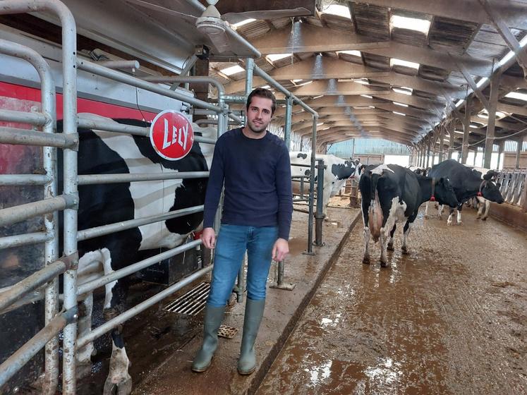 Mathieu Leroy a renouvelé les robots de l'exploitation, accueillant 2 Lely A5 Next, au printemps.
