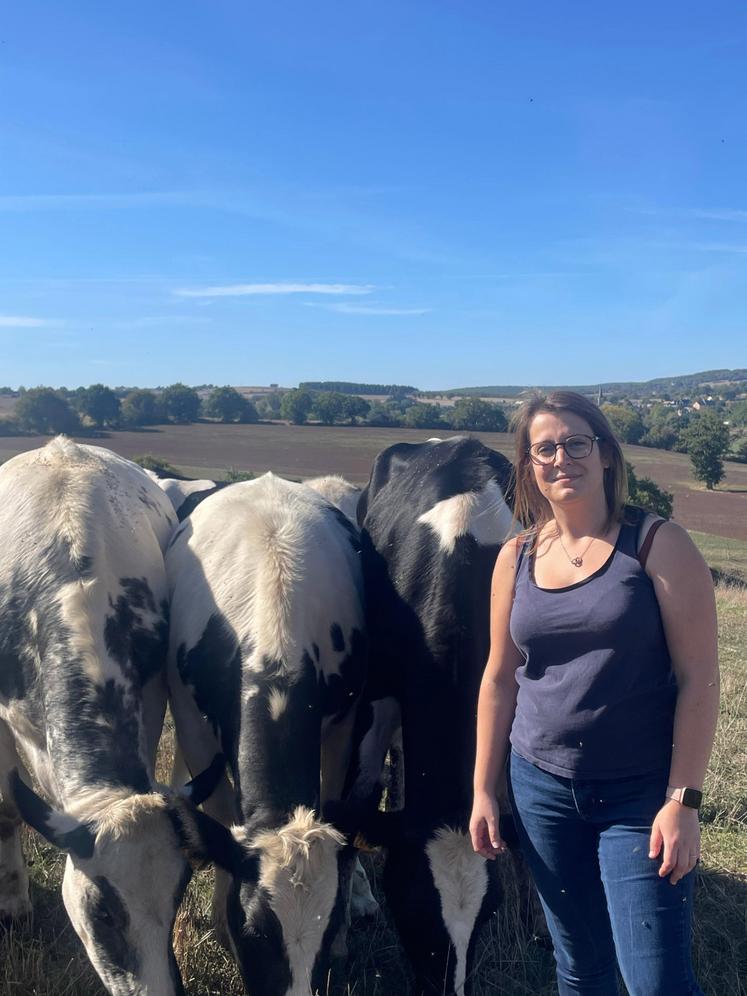 Emeline Denis, agricultrice à Saint-Georges-le-Gaultier : du milieu médical à la passion de la terre.