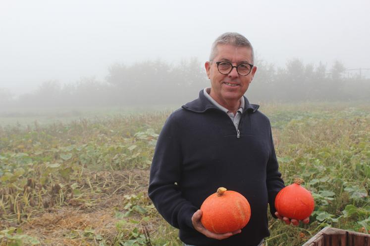 Dany Fouquet produit 500 kg par an de potimarrons.