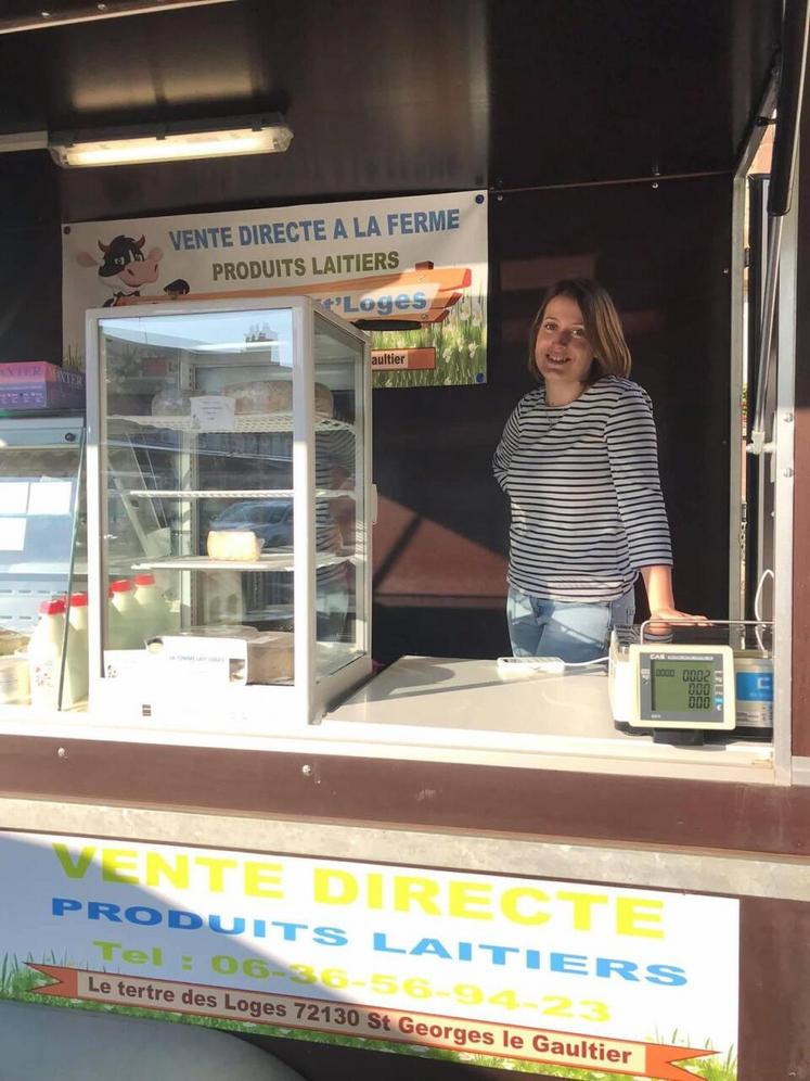 Émeline Denis vend aussi en direct à la ferme.