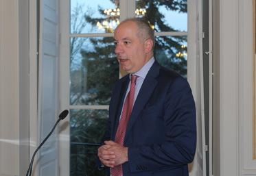 Sébastien Jallet, préfet de la Sarthe, lors des voeux à la presse le 30 janvier.