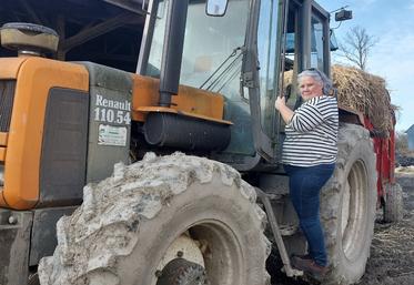 Delphine Beucher, agricultrice à Rouez.