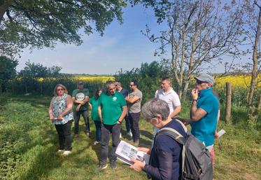 Les services de la DDT ont été invités le 10 avril chez Aubin Pageot à Chantenay-Villedieu.