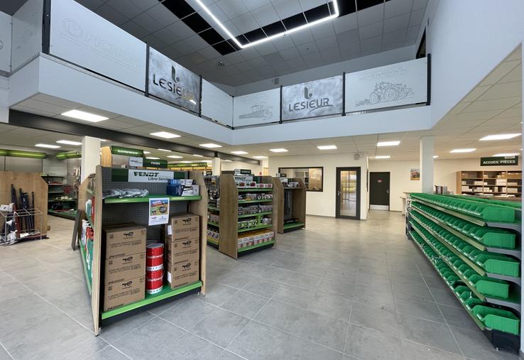 La nouvelle concession Lesieur située dans la zone Les Boulaies à Mâle-Val-au-Perche en plein aménagement.