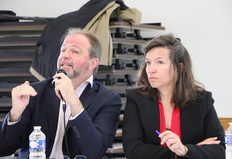 Jean-Yves Heurtin, président de la Chambre d'agriculture du Calvados, aux côtés d'Anne de Sainte-Marie, directrice, s'est exprimé sur l'avenir incertain du PLOA.