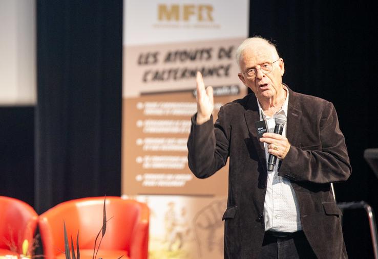 Bruno Parmentier est intervenu pour parler des perspectives agricoles en Normandie, en France et dans le monde.