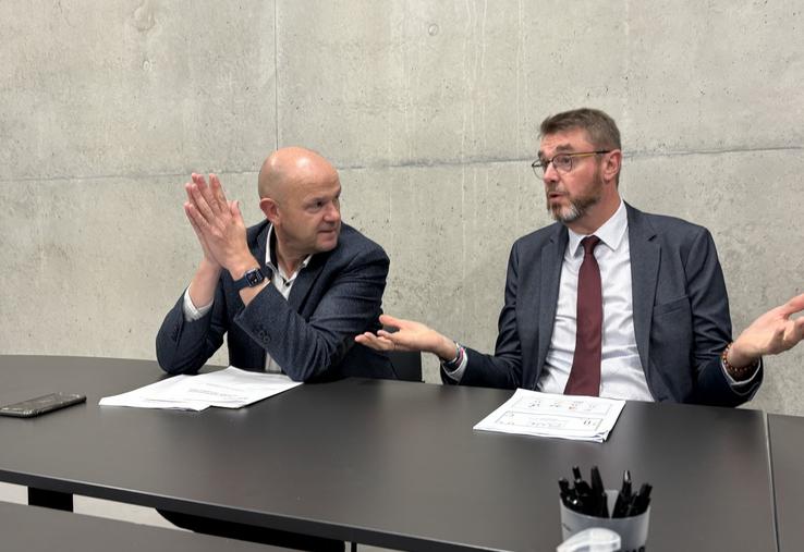 Fabrice Lemazurier, président de Saint-Lô Agglo, et Laurent Pien, vice-président en charge de l'urbanisme, ont mis au vote le PLUi qui va régir le développement du territoire les 15 prochaines années.