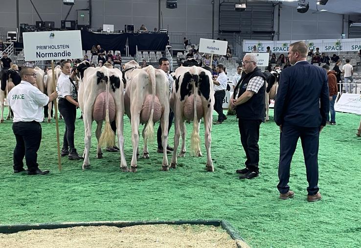 Au Space, les Normands ont rappelé l'organisation du concours national en 2025. Pas moins de 300 vaches sont attendues.