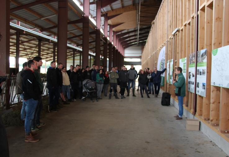 Le Gaec du Grand Val dispose d'un séchoir en grange d'une capacité de 460 tonnes.