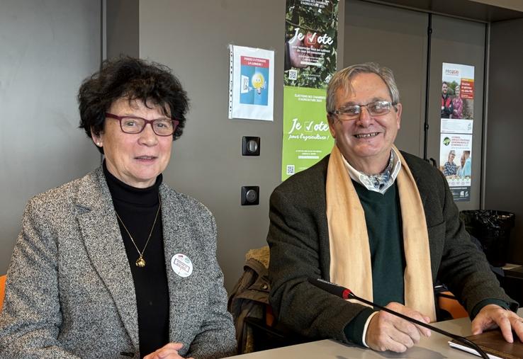 Josiane Béliard et Bruno du Mesnildot veulent porter la voix des propriétaires fonciers.