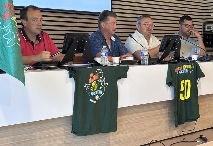 Laurent Ferré, référent syndical du grand ouest de la FNSEA était présent à Saint-Lô lors du dernier conseil d'administration de la FDSEA, pour évoquer les échéances électorales d'ici la fin de l'année dans le réseau, de l'échelon local au national.