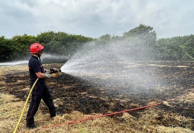 Les feux de récolte peuvent entraîner des dégâts importants. Les pompiers en appellent à la vigilance des agriculteurs.