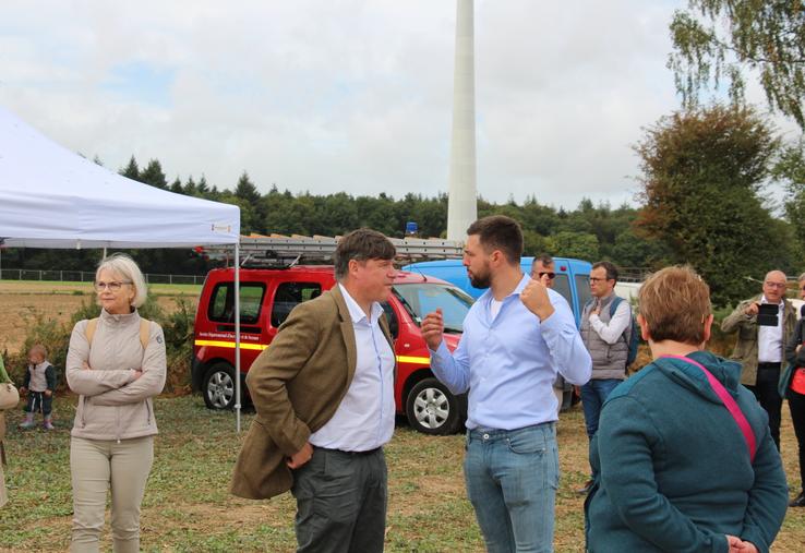Armand Prod'homme, co-président des Jeunes agriculteurs de l'Orne, a eu l'occasion d'échanger pour la première fois avec Hervé Tourmente, nouveau préfet de l'Orne.
