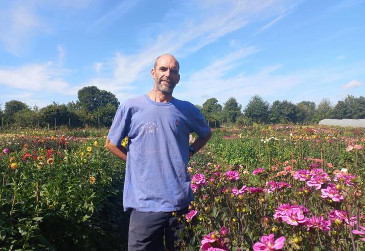 Laurent Richard, responsable de l'exploitation horticole du Campus métiers nature, s'inscrit comme l'architecte du Festival des dahlias et des jardins.