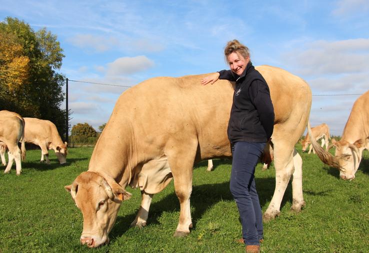 " Les Blondes d'Aquitaine ont besoin du contact humain."