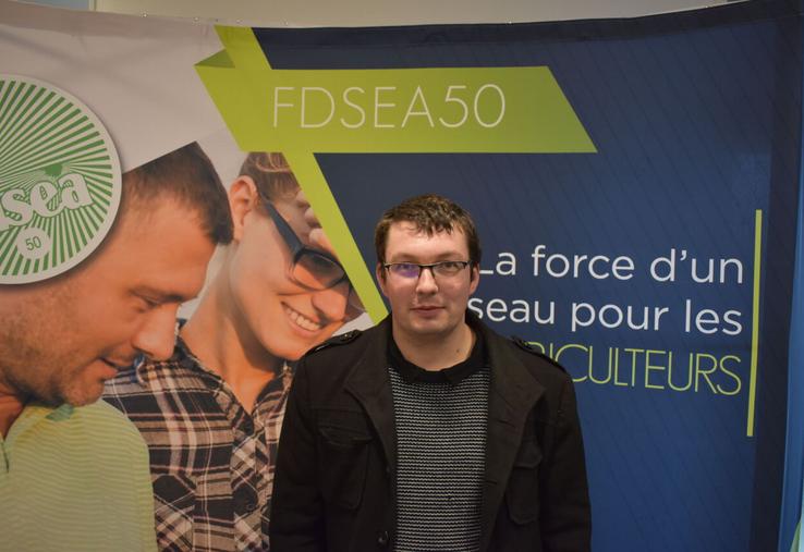 Nicolas Dumont, président de la section expropriation-urbanisation de la FDSEA de la Manche.