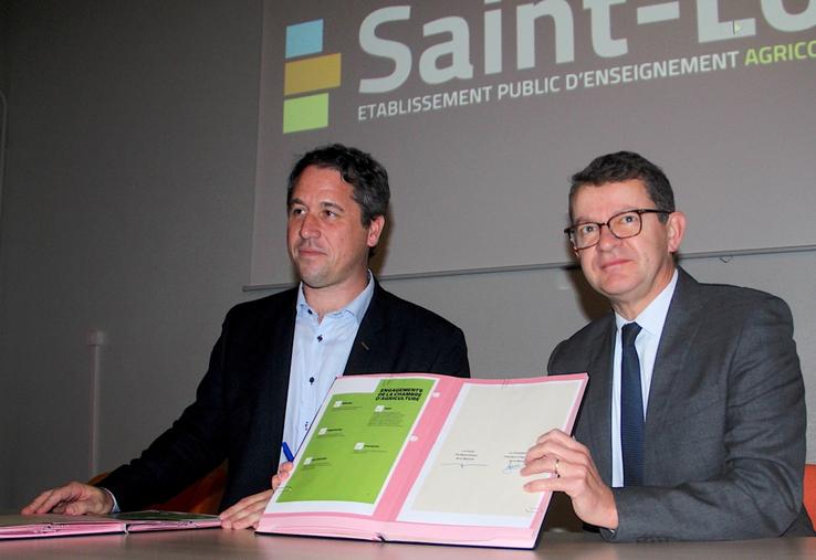 Marc Chappuis et François Rihouet ont paraphé une charte qui répond à une demande forte du terrain : limiter la pression des contrôles sur place à une seule visite annuelle par exploitation