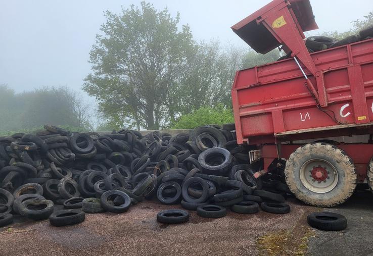 Les pneus usagés restent un fléau dans les exploitations agricoles.
