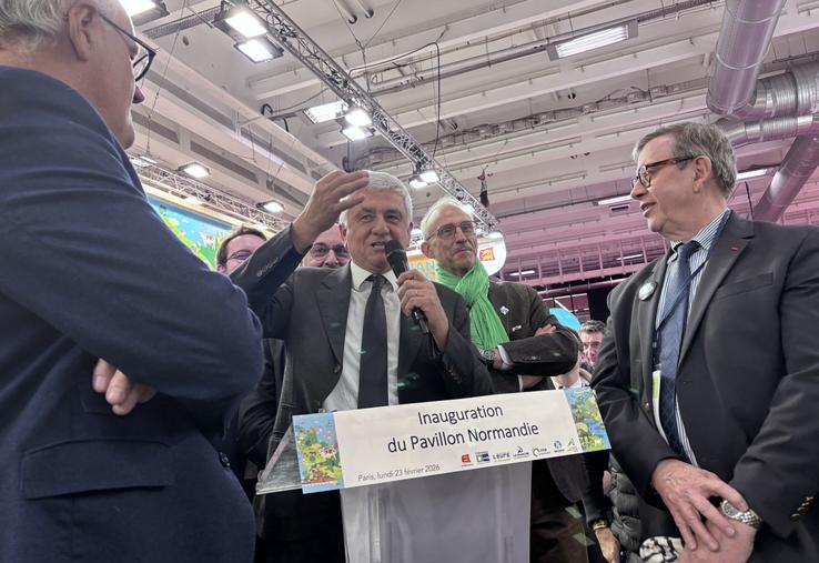 Pour Hervé Morin, "la Normandie, c'est la terre de l'agriculture".