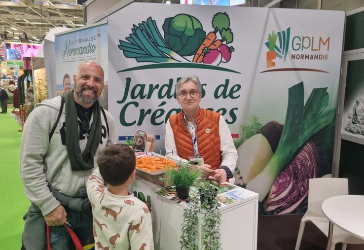 Les légumes de la Manche au travers des Jardins de Créances ont trouvé leur place au Salon de l'Agriculture.