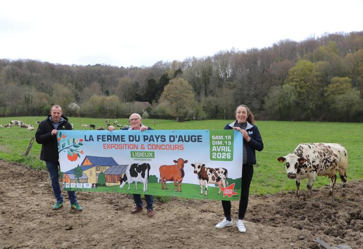 Rendez-vous les 18 et 19 avril prochains pour retrouver la Foire de Lisieux ! Guillaume Nuttens, Dominique Pépin et Emmanuelle Leroux vous attendant nombreux.