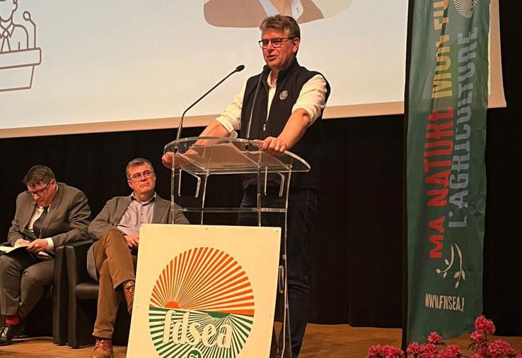 Hervé Lapie, secrétaire général de la FNSEA, sillonne les départements pour partager la vision du syndicalisme agricole.