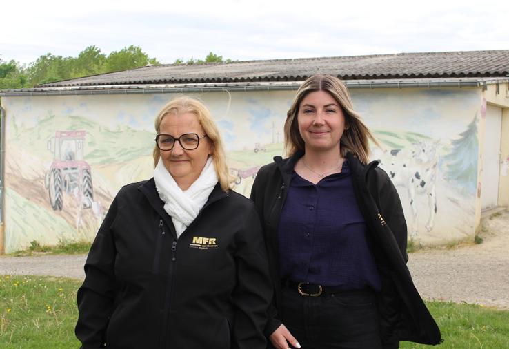 Dalila Lefrileux et Chloé Riflet, formatrices à la MFR d'Haleine, ont à cœur d'accompagner leurs élèves avec bienveillance.