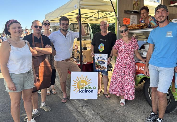 Une dizaine de producteurs est présente tout au long de l'été, jusqu'au 31 août 2026, à Kairon-Plage.