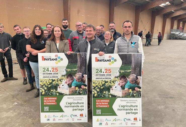 "La vache de l'année est un lapin", plaisante Nicolas Tison. C'est la première fois qu'un bovin n'est pas la star de l'affiche de l'événement.