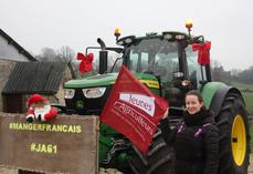 "J'encourage tous les JA à mettre en avant des messages en faveur de l'agriculture française", indique Clémence Girard.