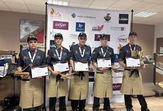 4e : Anthonin Jaumouille (27), Mathéis Beaudouin (14), 2e Mathias Lemoine (76), 3e Elliot Ledot (50) et 1er Evan Guittet (61)