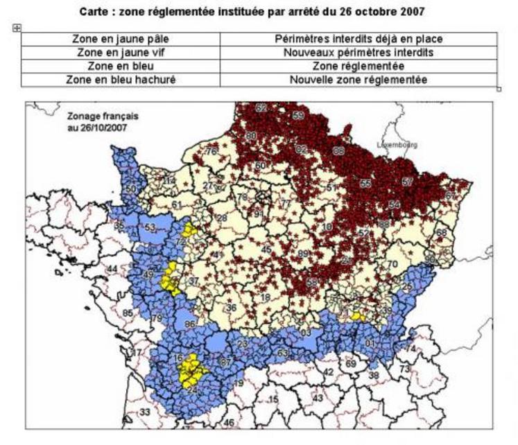 Le Calvados en périmètre interdit.