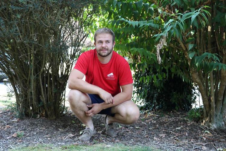 Thibaut Giraud, administrateur des Jeunes agriculteurs de Normandie.