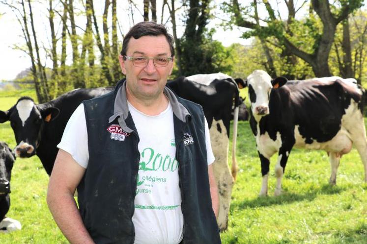 «Avec ce concours, le CIRLAIT veut mettre en lumière les éleveurs qui travaillent bien », explique Dominique Guillemine, représentant des producteurs à l’interprofession.   (DR)