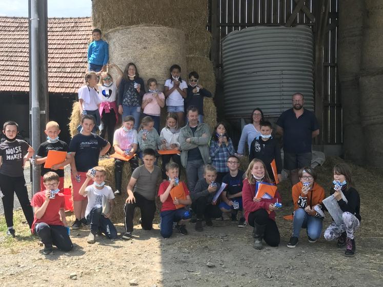 Malgré le Covid, pas moins de 250 enfants se sont déplacés dans les fermes de la Manche pour découvrir le métier d’agricultrice et d’agriculteur.