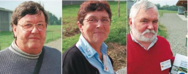 Daniel Gros, Nadine Savouré et Patrick Frouard.