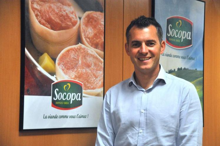 Le nouveau directeur de Socopa Coutances, Mickaël Canu croit au développement de la filière de la race Normande. Il veut y prendre part.  DR